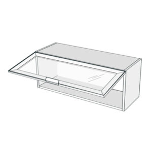 Meuble haut H: 36 cm (Relevante vitre)