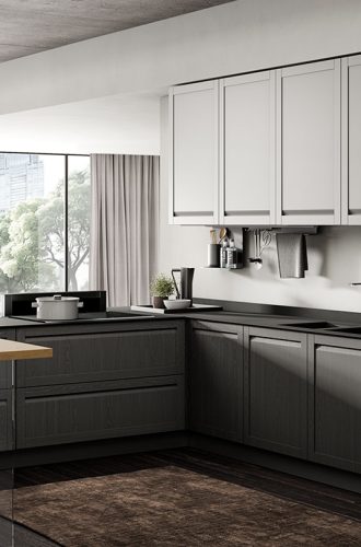 06-cucina-legno-massello-maniglia-integrata-frassino-carbone-silver-opaco-incanto